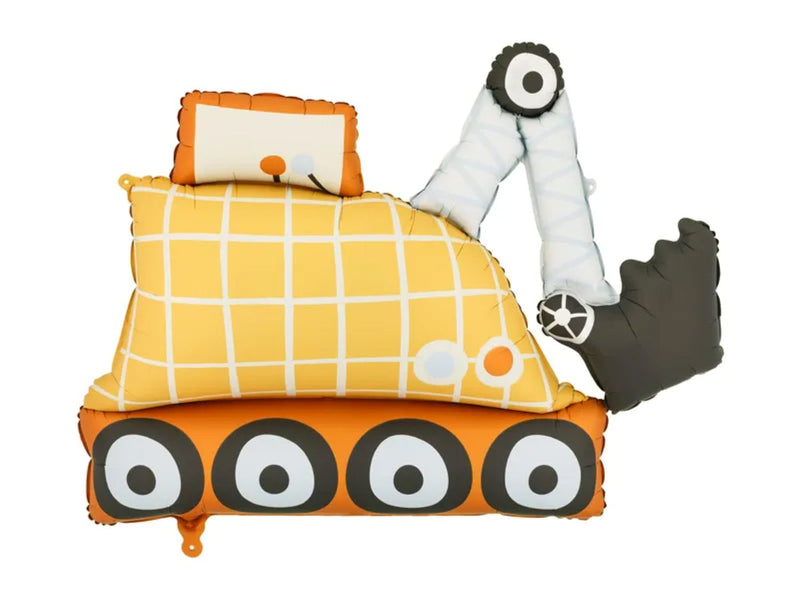 Folienballon "Bagger" | 93x68cm (MIT LUFT oder HELIUM ZU BEFÜLLEN)