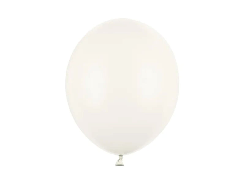 100 Stk. Luftballon Ø30cm "Uni Pastell" | Creme Weiß