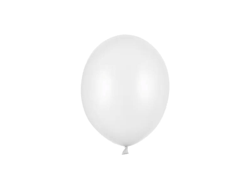 100 Stk. Luftballon Ø12cm "Uni Metallic" |  Pure White