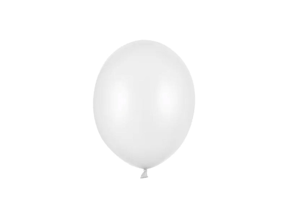 100 Stk. Luftballon Ø12cm "Uni Metallic" |  Pure White