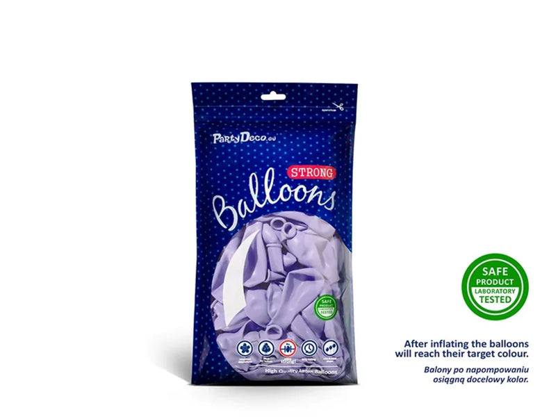 100 Stk. Luftballon Ø12cm "Uni Pastell" | Light Lilac