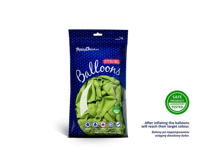 100 Stk. Luftballon Ø12cm "Uni Pastell" | Lime Green