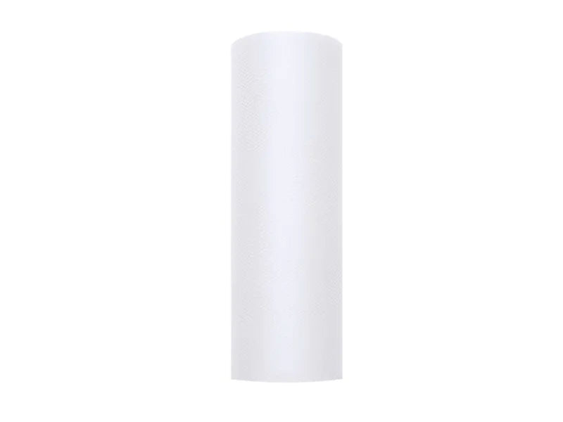 Dekostoff Tüll 0,15m x 9m Weiß