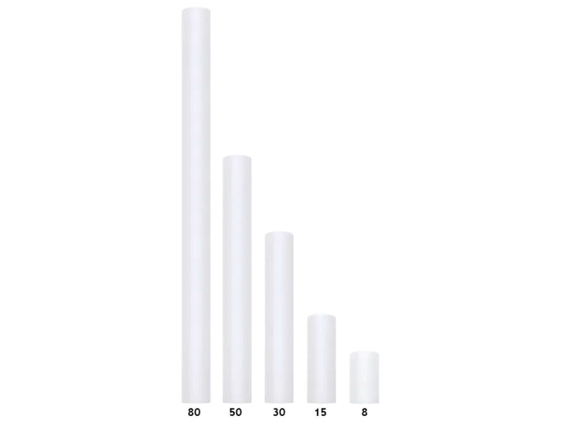 Dekostoff Tüll 0,15m x 9m Weiß