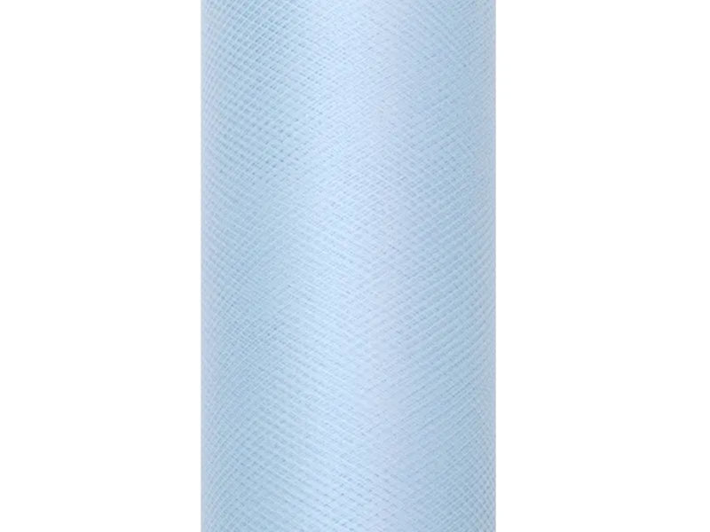 Dekostoff Tüll 0,15m x 9m Hellblau