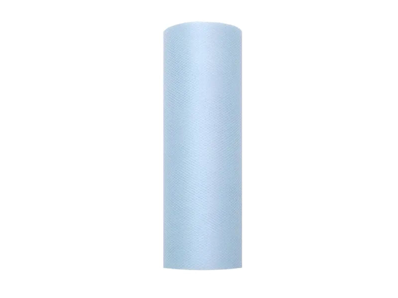 Dekostoff Tüll 0,15m x 9m Hellblau