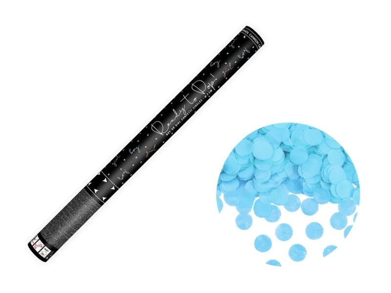 Konfettishooter Ready to pop 60 cm | Blau