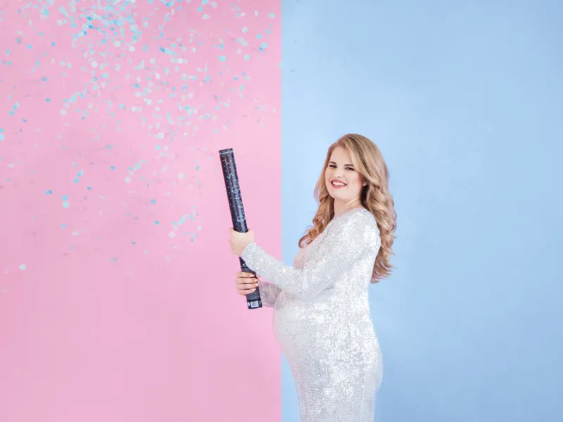 Konfettishooter Ready to pop 60 cm | Blau