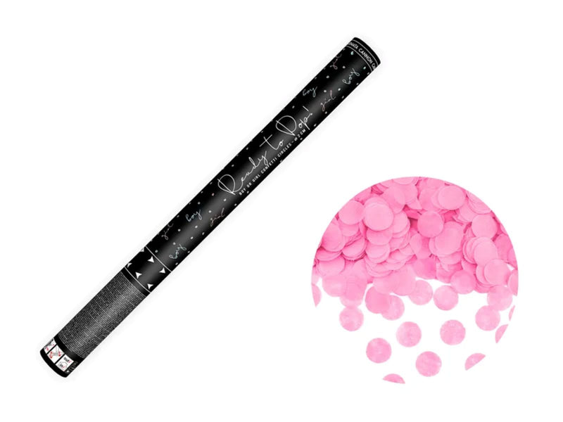 Konfettishooter Ready to pop 60 cm | Rosa