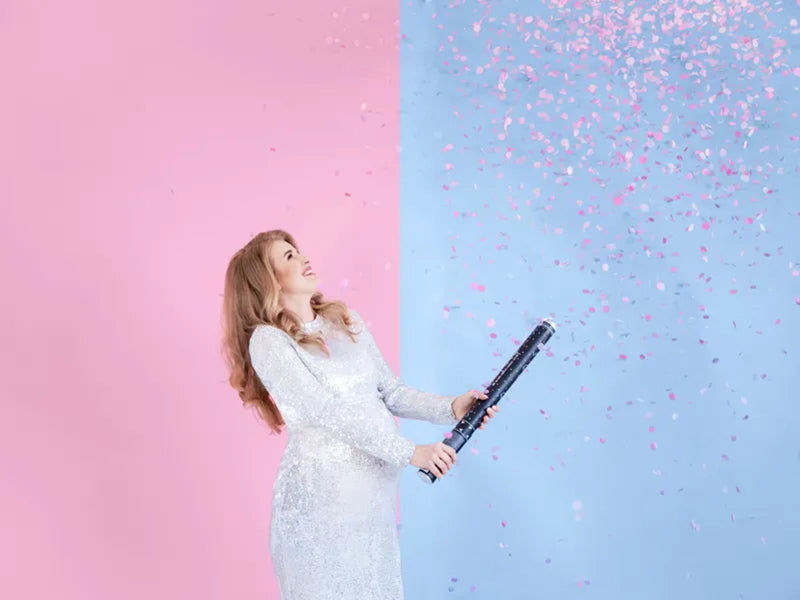 Konfettishooter Ready to pop 60 cm | Rosa