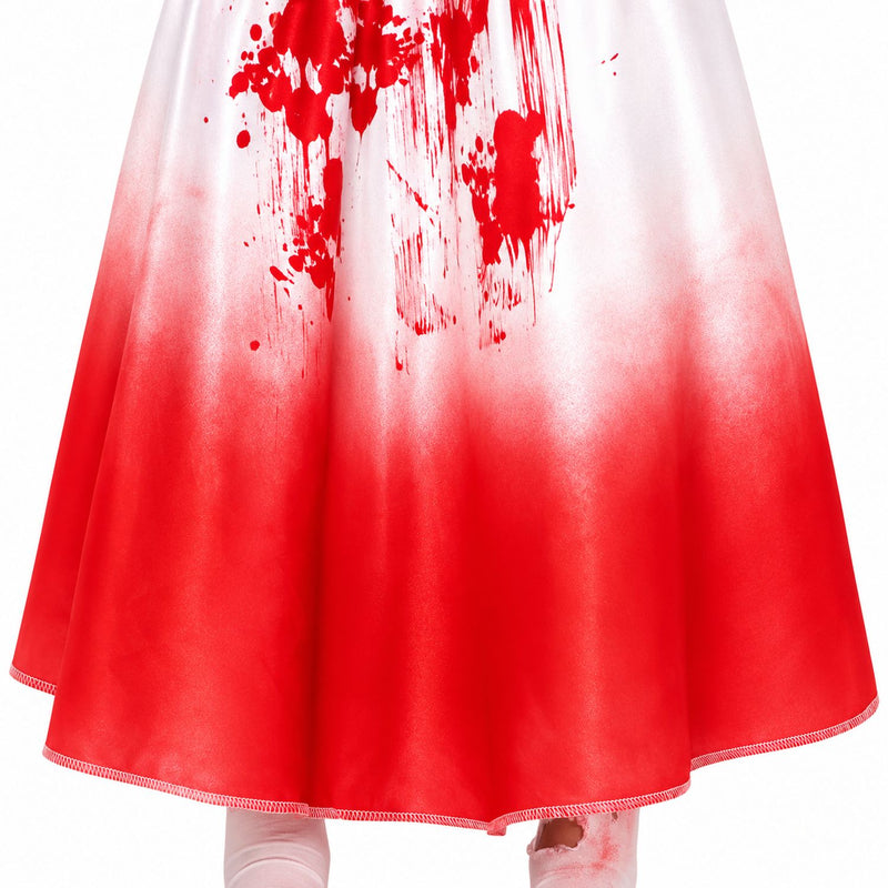 "Blutige Braut" Kostüm für Mädchen | Kleid und Schleier