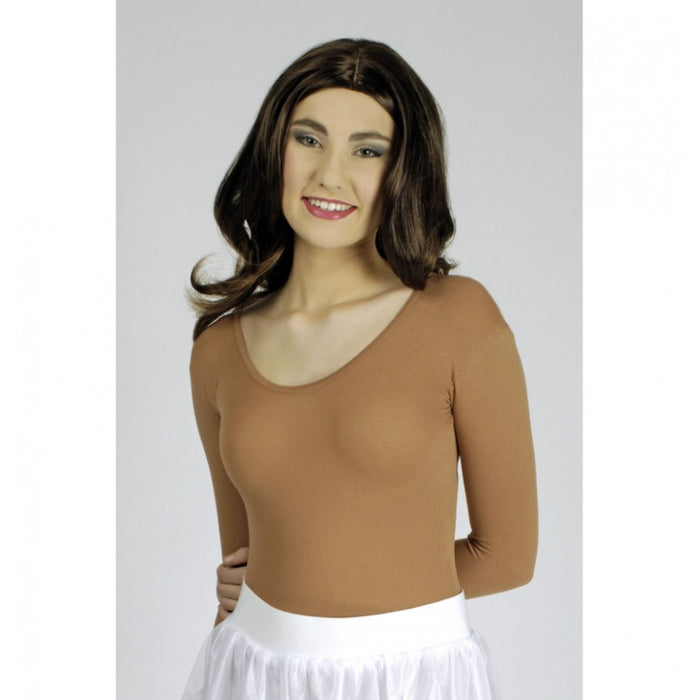 Kinder Body Langarm | Natur Gr. 116-128