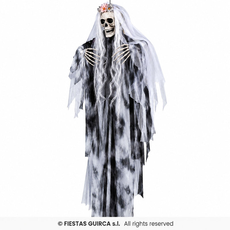 Halloween Figur "Skelett Braut" Animiert | 180 cm - Licht