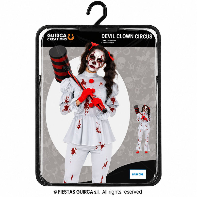 Horror Clownin "Grey" Kostüm für Damen | 2-tlg.