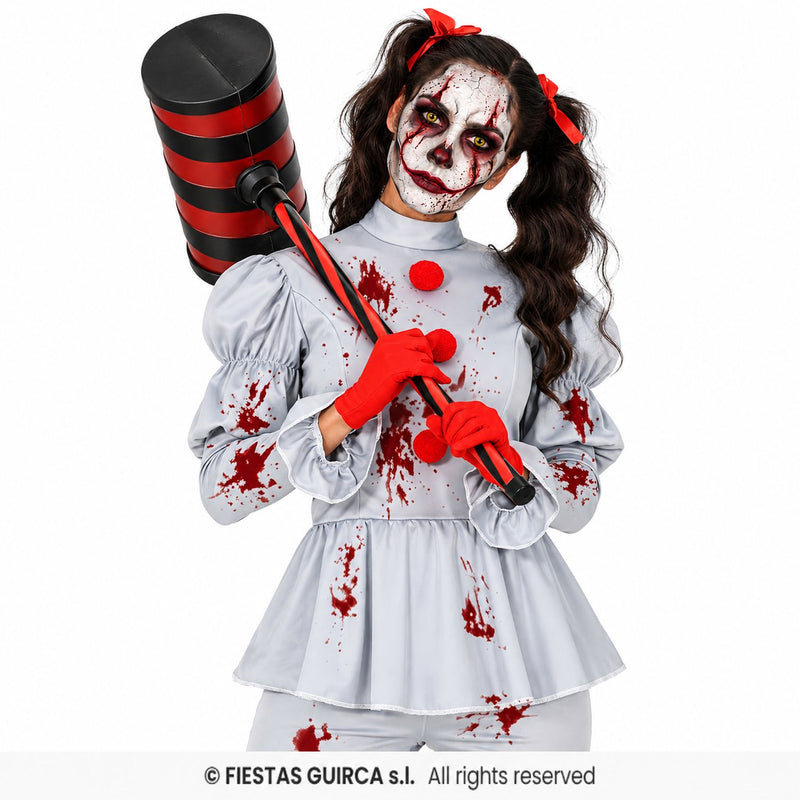 Horror Clownin "Grey" Kostüm für Damen | 2-tlg.