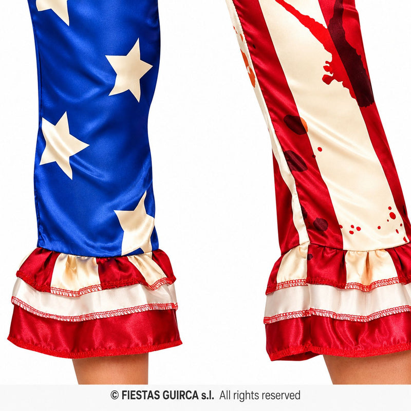 Horror Clownin "Patriotin" Kostüm für Damen | 2-tlg.