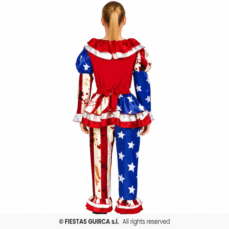 Horror Clownin "Patriotin" Kostüm für Damen | 2-tlg.