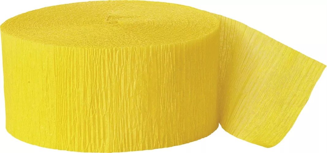 Kreppband Uni 25m Gelb