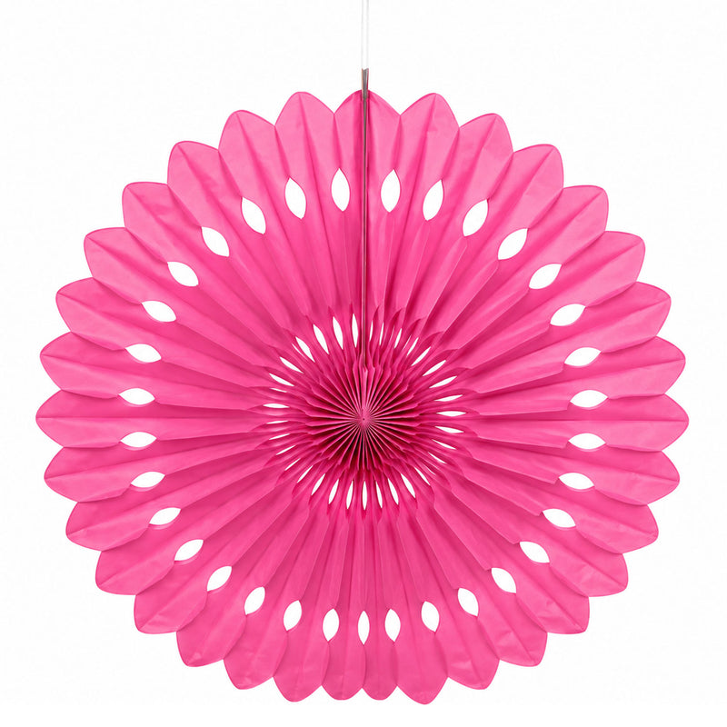 Dekofächer Uni 40cm/1 Stück | Hot Pink