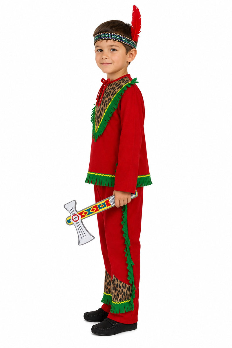 Indianer Kiowa Kostüm für Kinder Gr. 116 - 4 tlg.