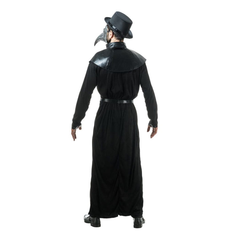 Halloween "Pestdoktor" Kostüm für Herren 3-tlg. | Schwarz