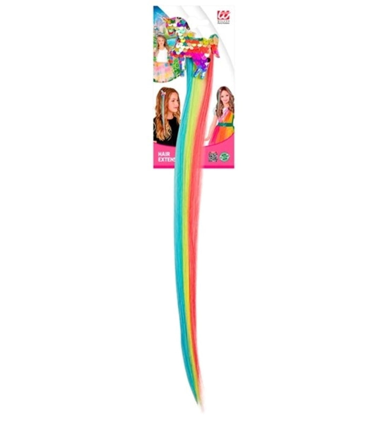 Haarverlängerung Einhorn Glitzer