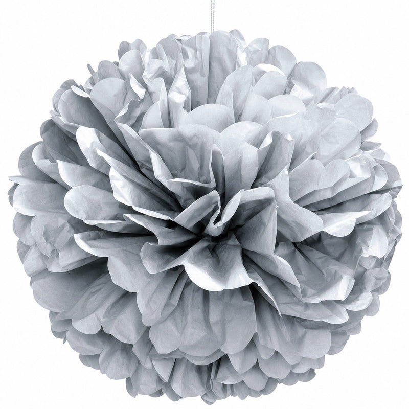 Wabenball Fluffy 40cm/1 Stück | Silber