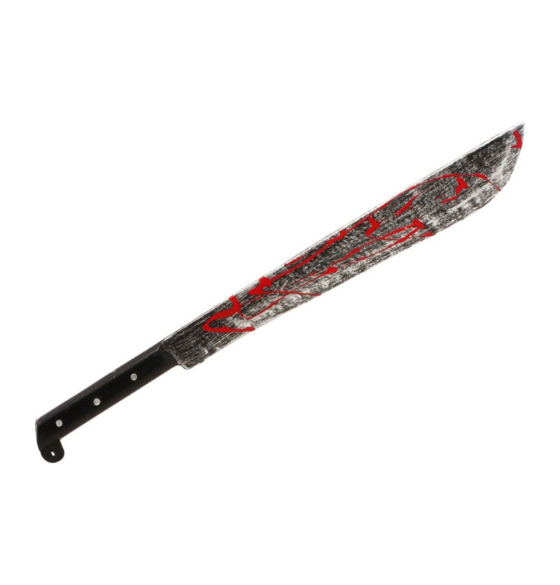 Blutige Machete aus Schaumstoff | 5.5x2x58cm