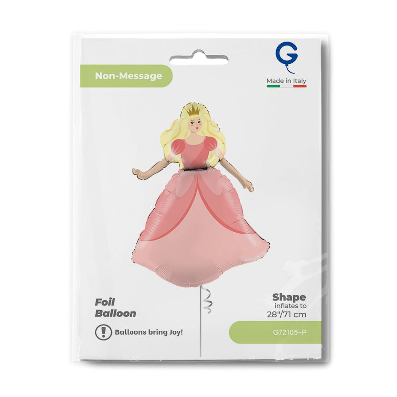 28" Folienballon Shape Prinzessin | 71 cm