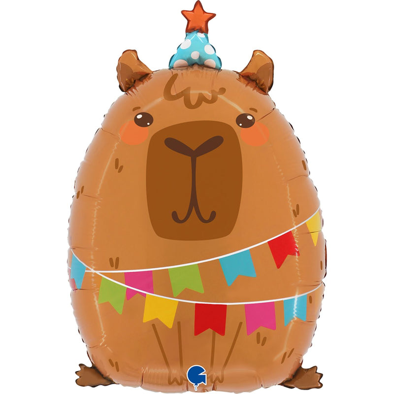 Shape Folienballon Wasserschwein "Capybara" | 56cm