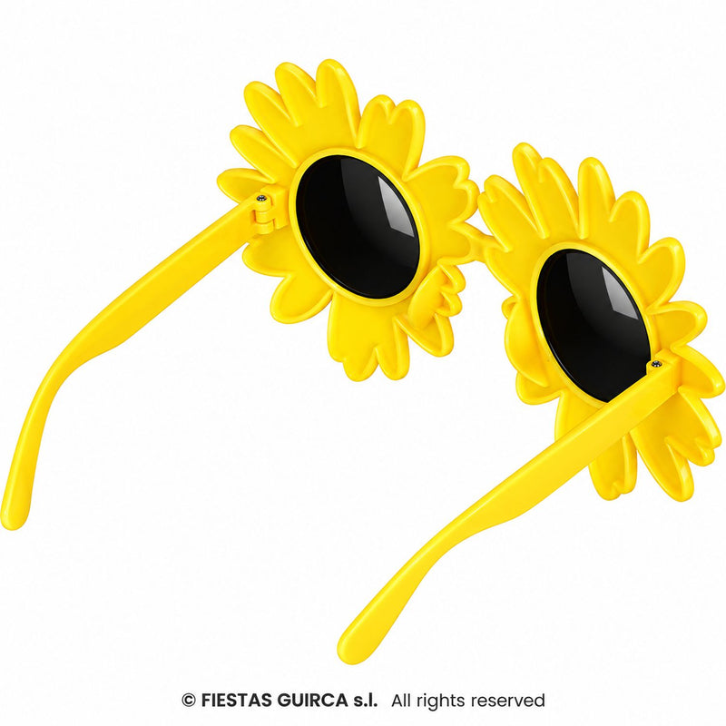 Gelbe Gänseblümchen Brille zum Kostüm