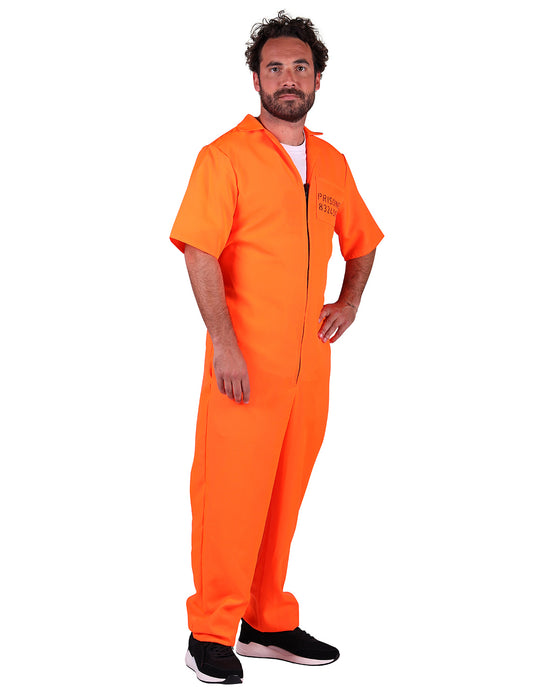 Gefangener Kostüm für Herren "Orange County" | Häftling Overall