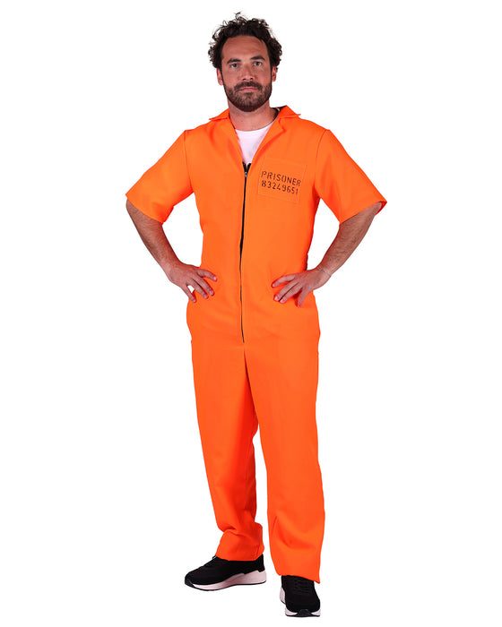 Gefangener Kostüm für Herren "Orange County" | Häftling Overall