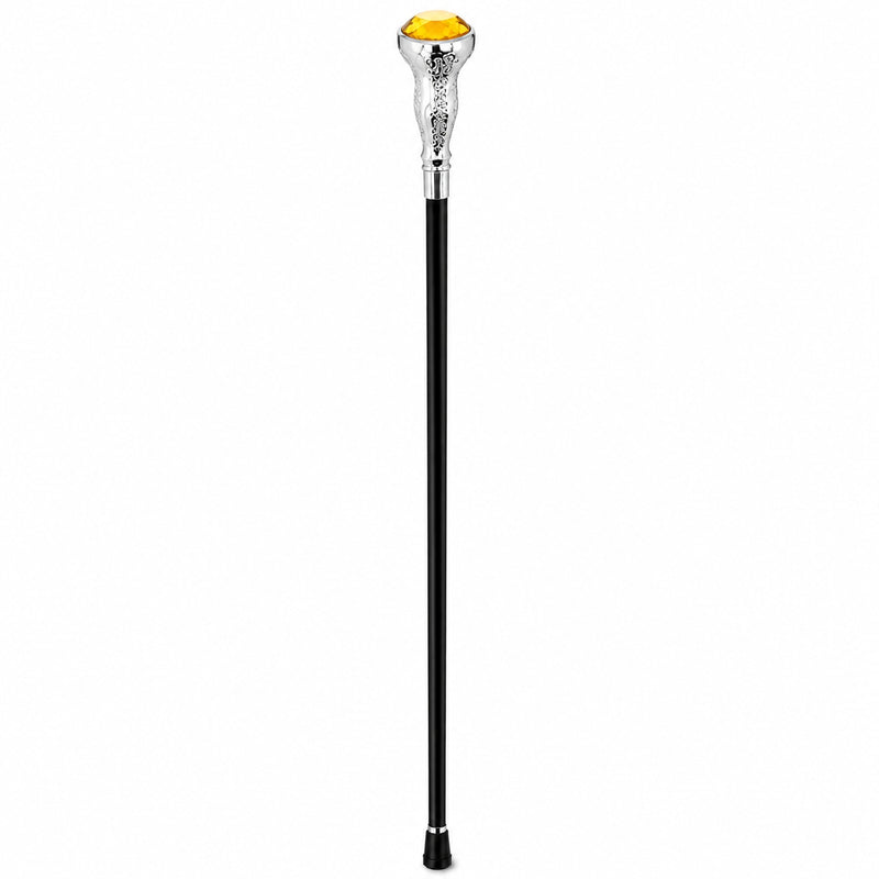 Gehstock aus Metall "Golden Jewel" | Schwarz Gold