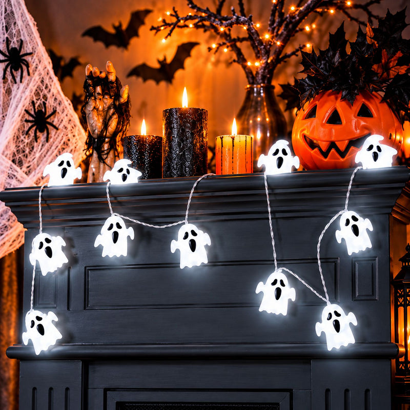 "Gespenster" Lichterkette 120 cm | Halloween Dekoration