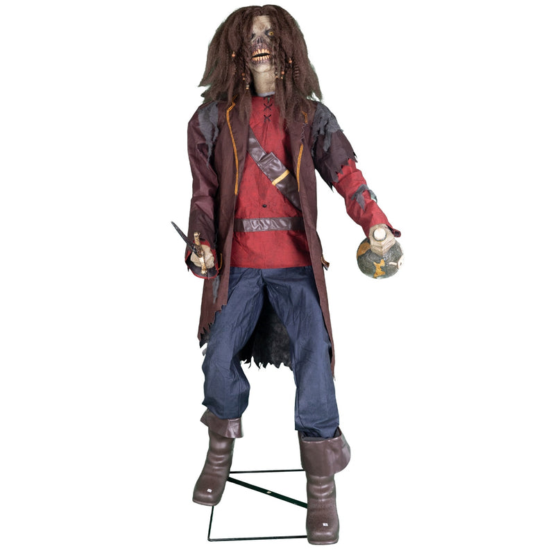 Halloween Standfigur "Pirat Pete" - Animatronic | 183 cm