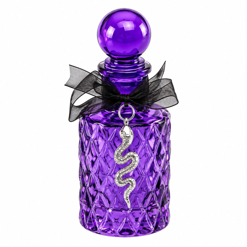 Deko Giftflasche „Violett“ mit Schlange 12,5 cm | Lila