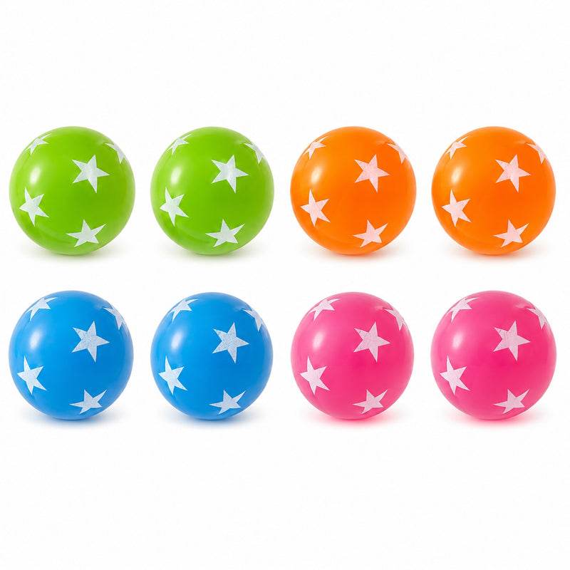 8 "Glow in the Dark" Bälle | Verschiedene Farben