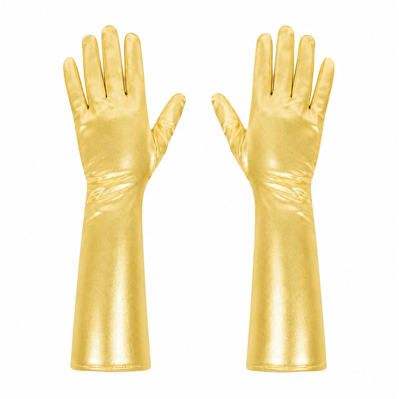 Glitzernde Handschuhe Shine 40 cm - Gold
