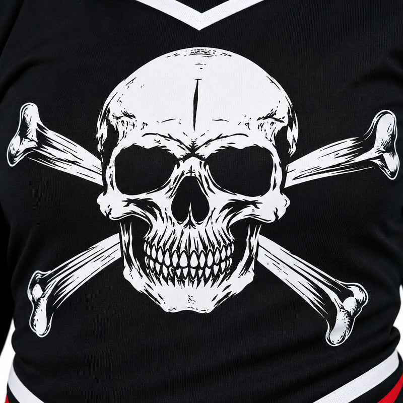 "Gothic Cheerleader" Kostüm für Mädchen | Mehrfarbig