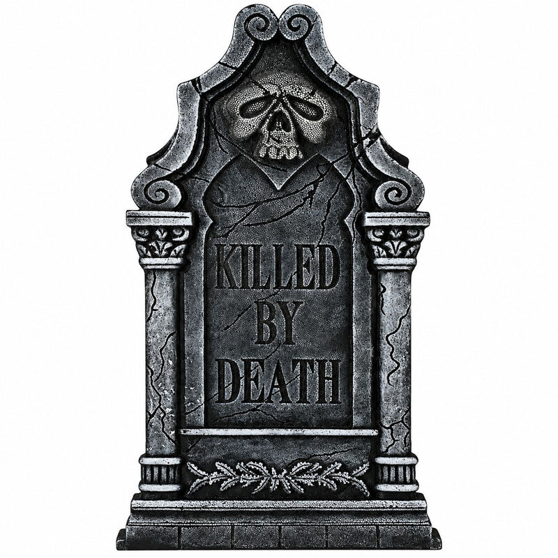 Grabstein "KILLED BY DEATH" 90x45 cm | Halloween Dekoration