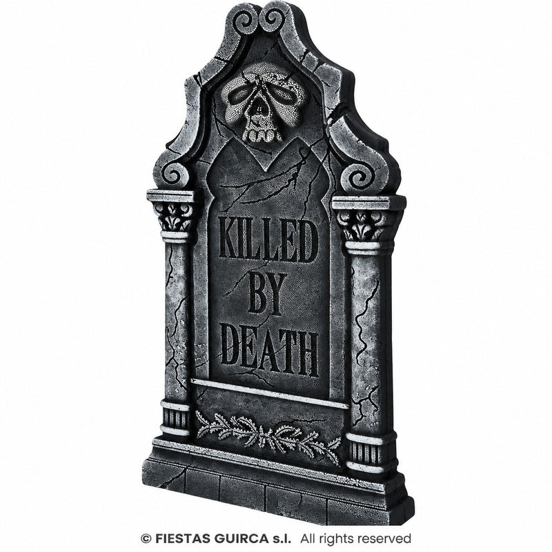 Grabstein "KILLED BY DEATH" 90x45 cm | Halloween Dekoration