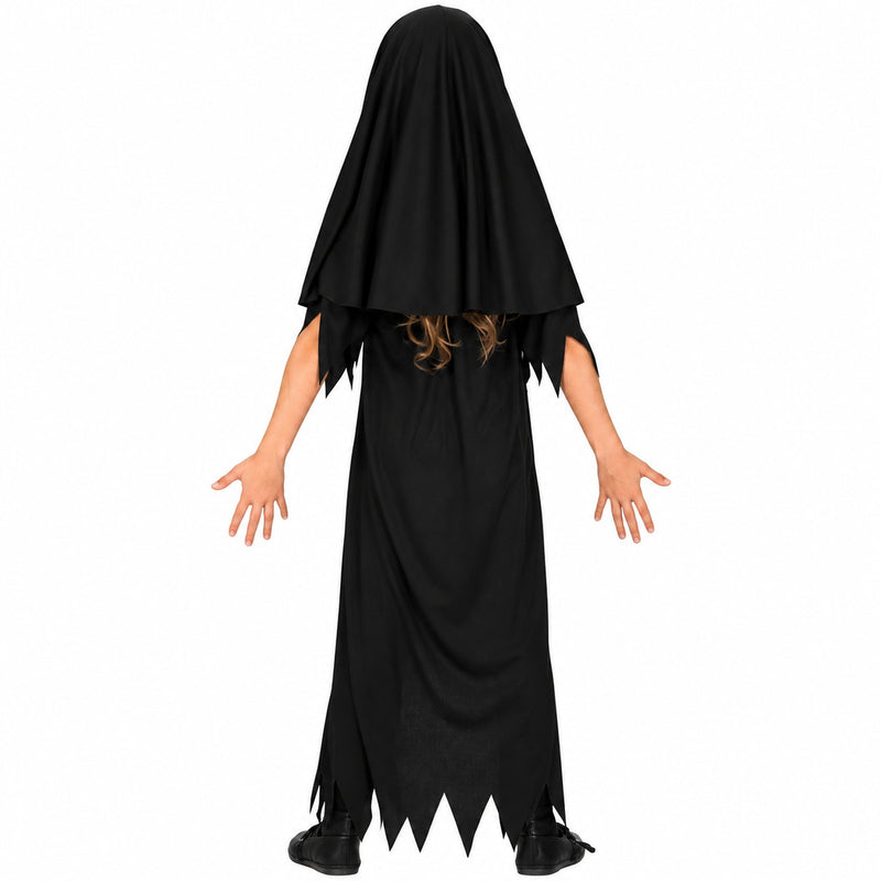Horror Nonne Kostüm für Mädchen | Kleid und Haube