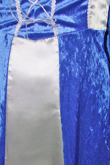 Burgfräulein Kostüm "Prinzessin Helena" für Mädchen | Blau Silber