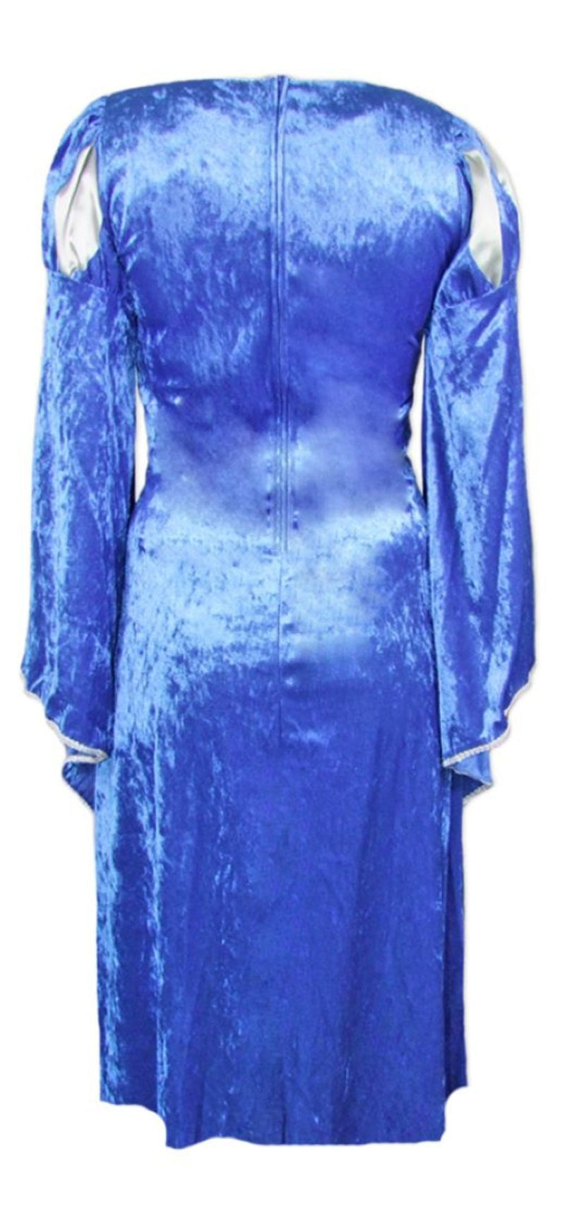 Burgfräulein Kostüm "Prinzessin Helena" für Mädchen | Blau Silber