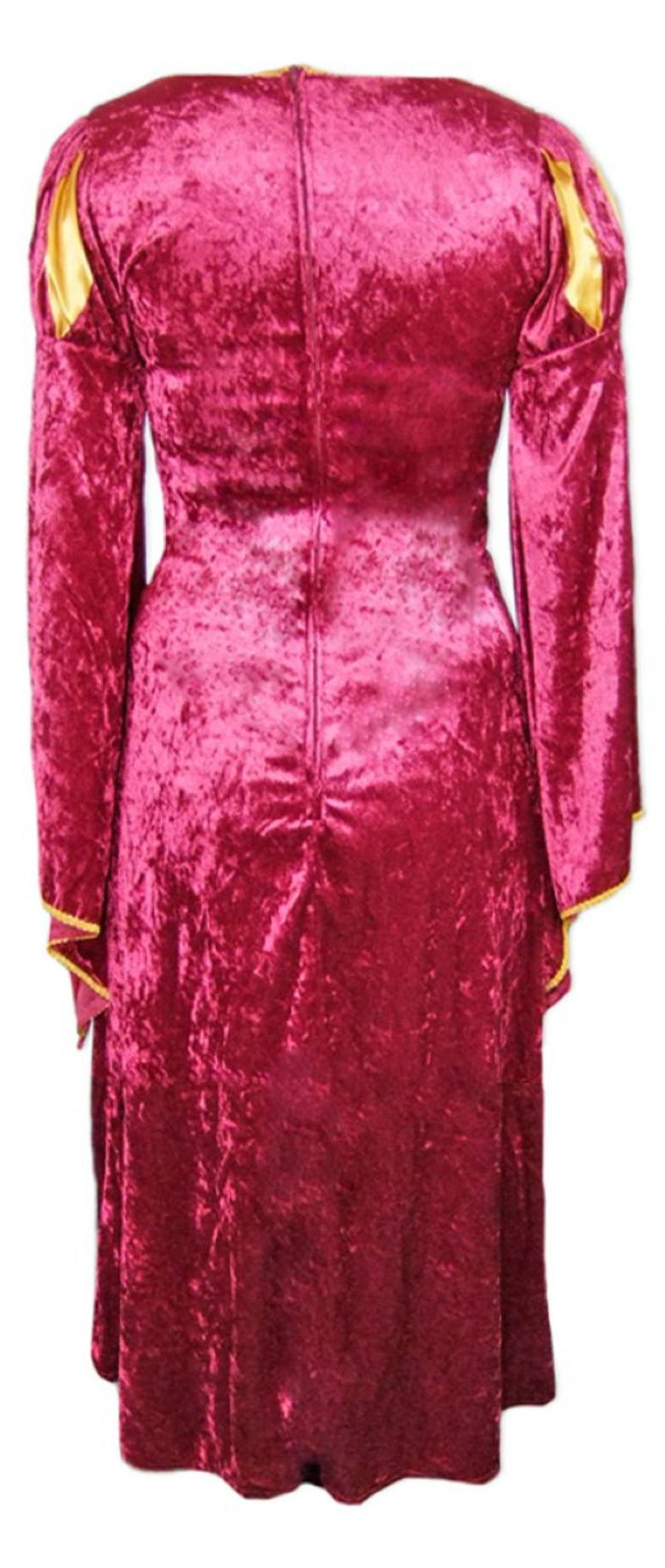 Burgfräulein Kostüm "Prinzessin Helena" für Mädchen | Burgunderrot Gold