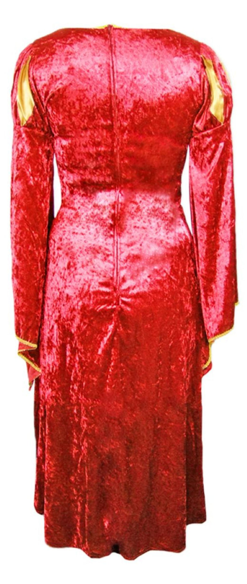 Burgfräulein Kostüm "Prinzessin Helena" für Mädchen | Rot Gold