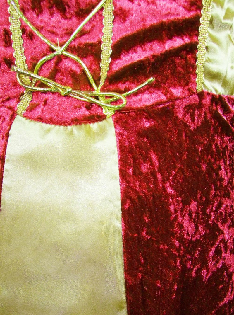 Burgfräulein Kostüm "Prinzessin Helena" für Mädchen | Rot Gold