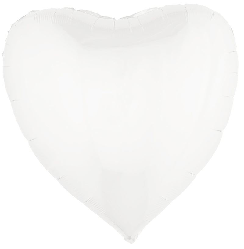 XL Folien Herz Luftballon 80,5 x 75 cm | Party Dekoration Geburtstag Hochzeit