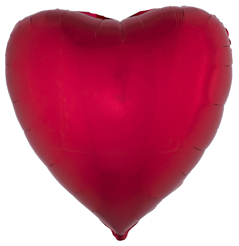 XL Folien Herz Luftballon 80,5 x 75 cm | Party Dekoration Geburtstag Hochzeit